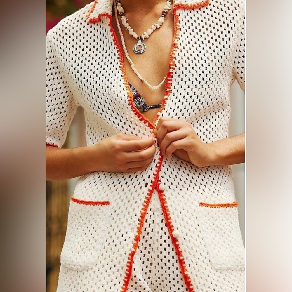 NWOT Free People Beach Cabana Fauxchet Set